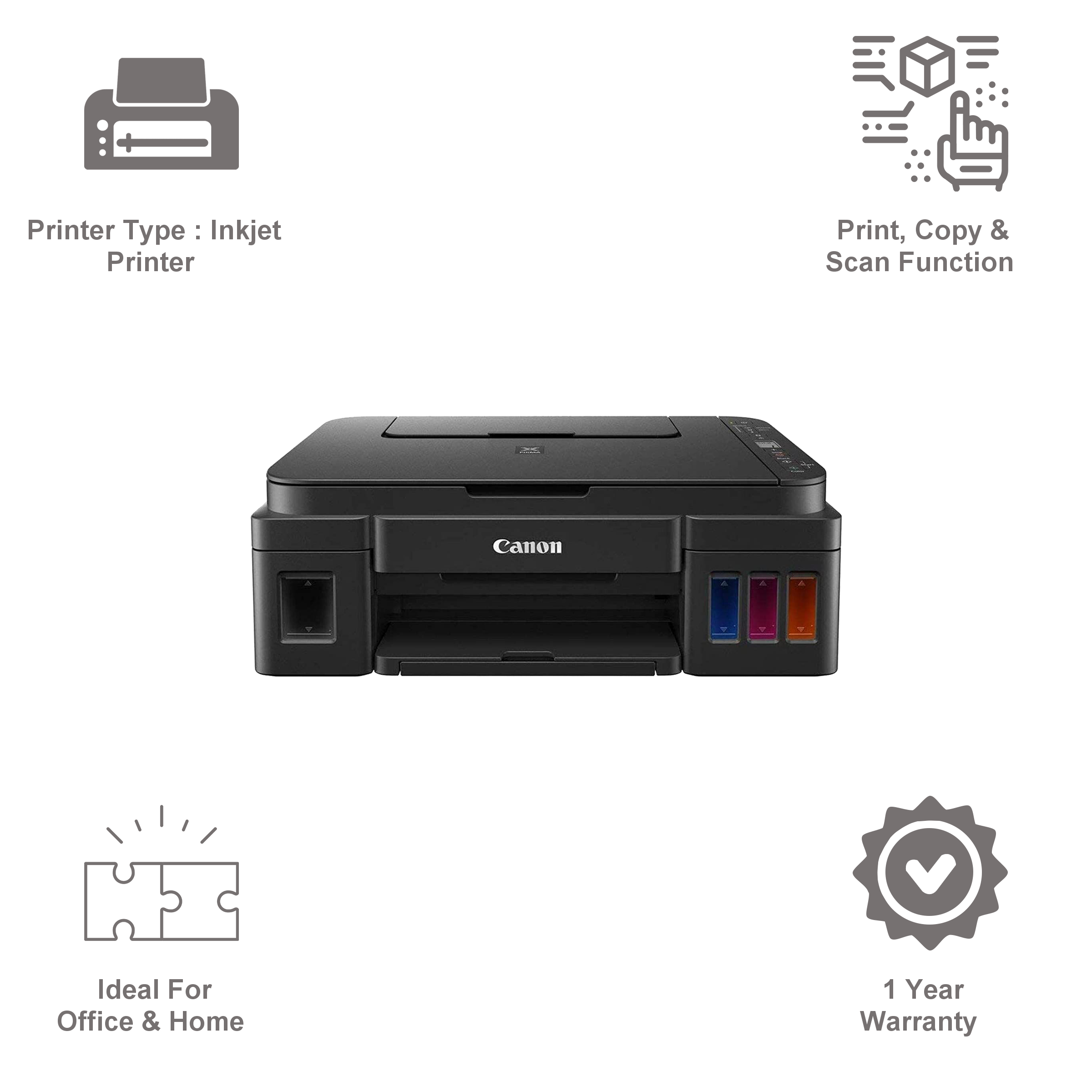 Buy Canon Pixma G3010 All In One Ink Tank Printer Wi Fi Connectivity 2315c018ab Black Online 